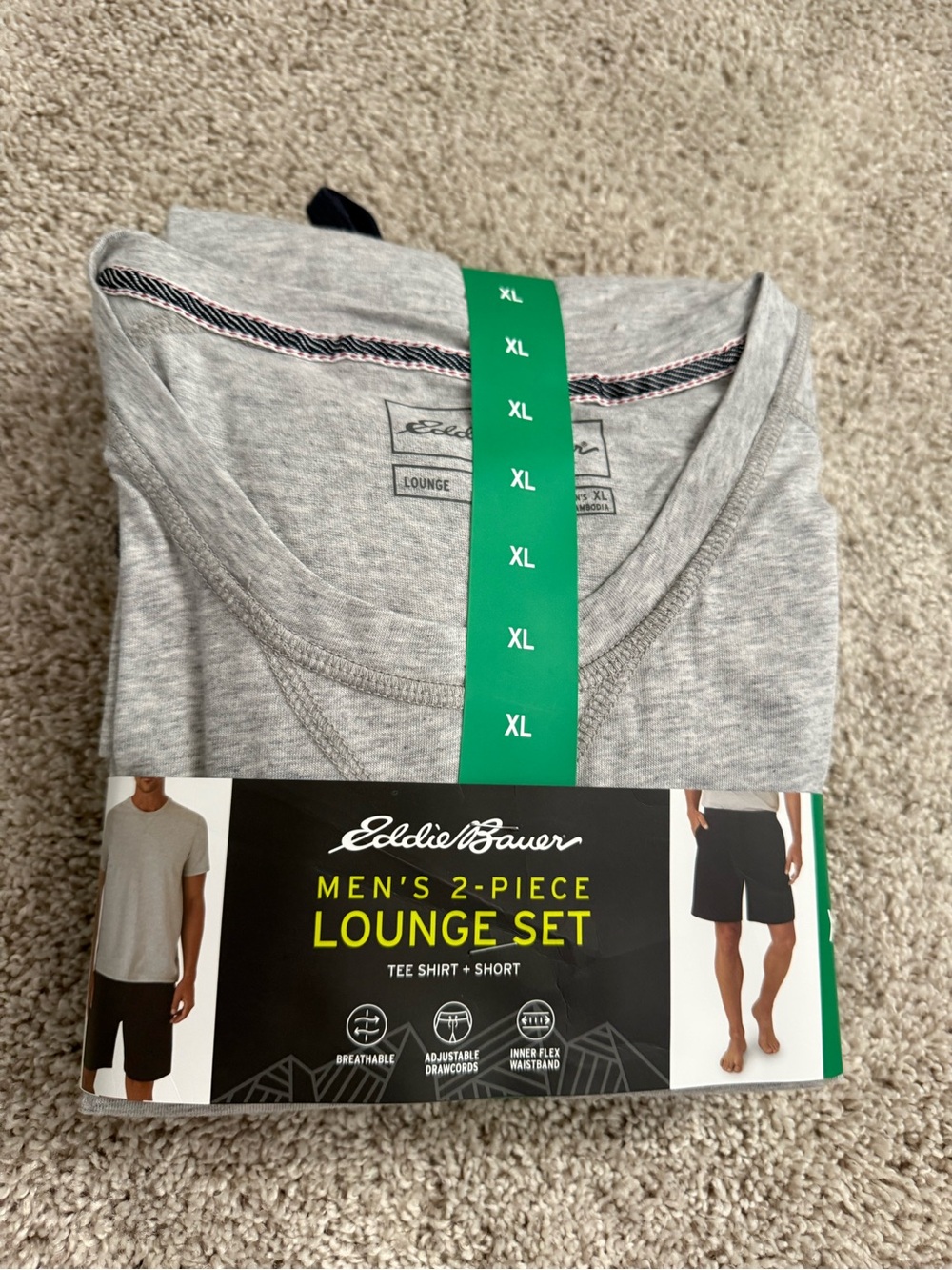⭐️ Firm Price ⭐️ Eddie Bauer Men's 2-Piece Lounge Set - Gray, XL